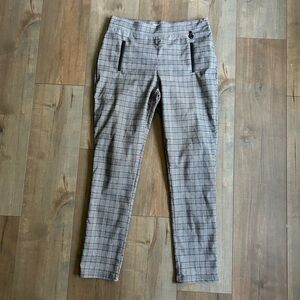Calvin Klein Plaid Ankle Trousers